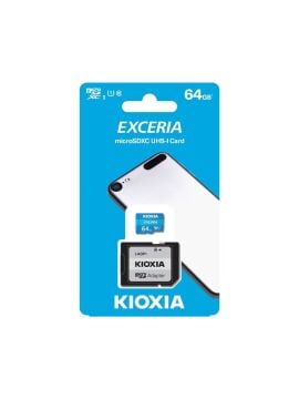 KIOXIA 64GB Exceria Micro SDHC UHS-I C10 100MB/sn Hafıza Kartı LEMX1L064GG2