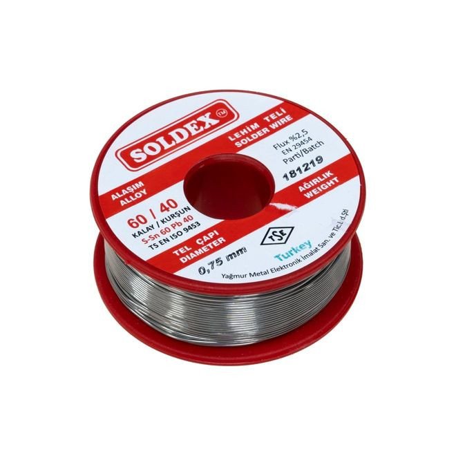 Soldex Lehim Teli 0.75 mm 100gr 60/40