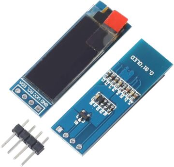 128x32 0.91'' I2C OLED Ekran - SSD1306