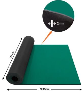 Bakon BK123 Yeşil ESD Antistatik Örtü 1mtX1mt Kalınlık 2mm