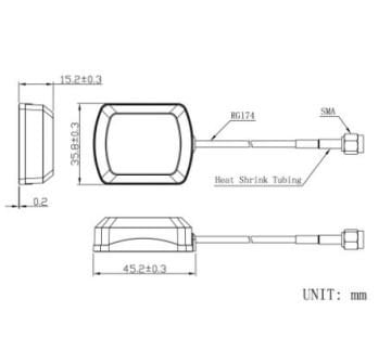 Aktif GPS Anten BT-A-002