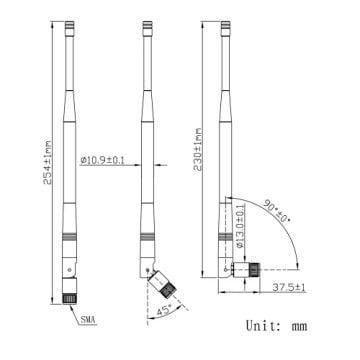 Wi-Fi Anten 2.4GHz 2.5GHz