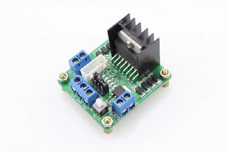 L298 Çift Motor Sürücü Kartı - Dual Motor Driver (Yeşil PCB)
