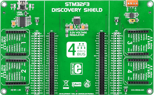 STM32F3 DISCOVERY SHIELD
