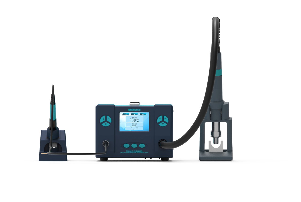 Bakon BK863 Intelligent 2in1 Havya İstasyonu (Havya+Sıcak Hava Üfleme)