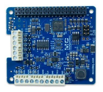 MCC 128 DAQ HAT for Raspberry