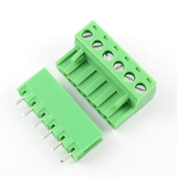 6 Pin 5.08mm 180 Derece Geçmeli Takım Klemens