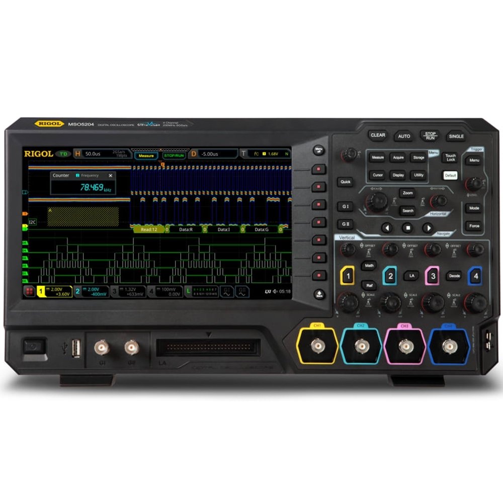 MSO5204 200MHz 4 Kanal 8GS/S Lojik Analizörlü Dijital Osiloskop