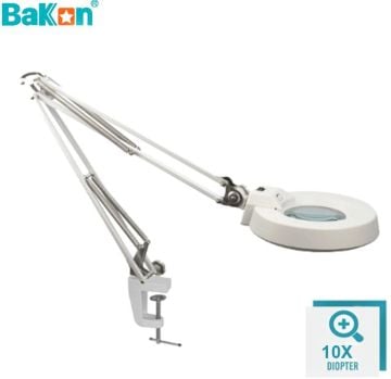 Bakon BK500C-10X Mercekli Akrobat Büyüteç Lamba