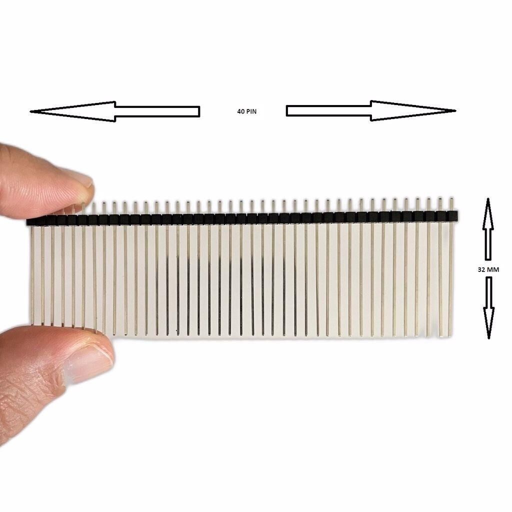 1x40 Pin 180 Derece 32mm Erkek Header