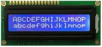 2x16 LCD EKRAN MAVİ SOL ÜST QAPASS QA1602A