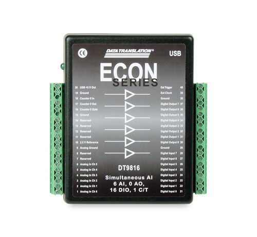 MCC DT9816-S Low Cost, Simultaneous USB DAQ Device