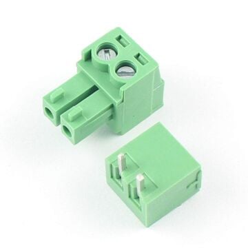 2 Pin 3.81mm 90 Derece Geçmeli Takım Klemens
