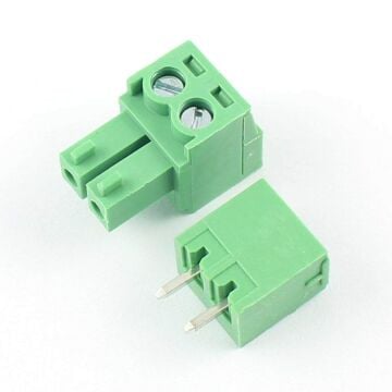 2 Pin 3.81mm 180 Derece Geçmeli Takım Klemens
