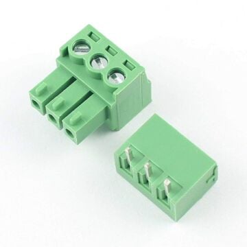 3 Pin 3.81mm 180 Derece Geçmeli Takım Klemens