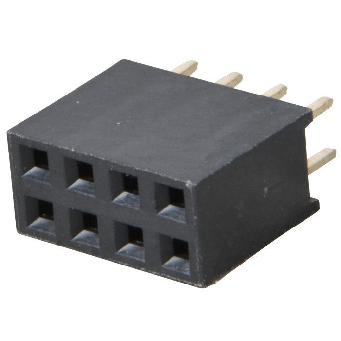 (2x4) 8 Pin Header Dişi 2.54mm 180 Derece