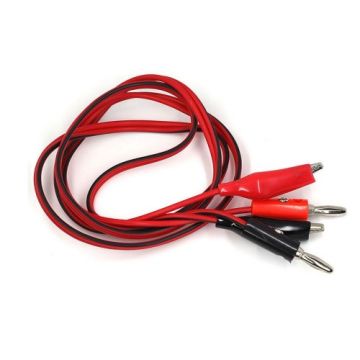 Banana Krokodil Kablo 1Metre Özel Yapım (Güç Kaynağı Kablosu) (Test Kablosu)