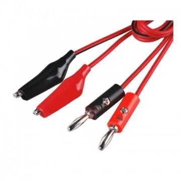 Banana Krokodil Kablo 1Metre Özel Yapım (Güç Kaynağı Kablosu) (Test Kablosu)