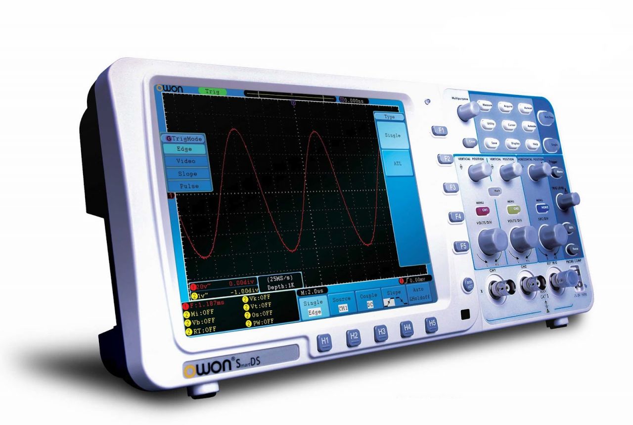 OWON SDS7102V 100Mhz. VGA Çıkışlı Osiloskop - MASAÜSTÜ OSILOSKOP