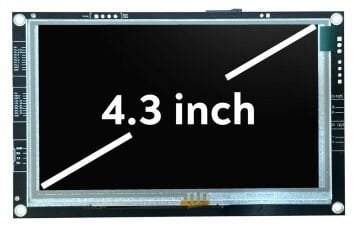 Elementary 4.3'' Resistive Touch HMI Ekran
