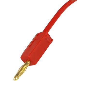 2mm Korumalı Banana Kablo 50cm Kırmızı