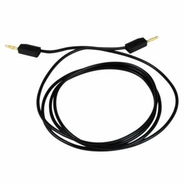 2mm Korumalı Banana Kablo 50cm Siyah