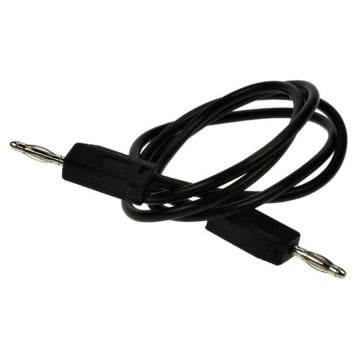 2mm Korumalı Banana Kablo 50cm Siyah