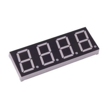 7 Segment 4 Digit 10mm Kırmızı Display - Ortak Katot