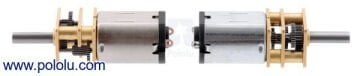 Pololu 10:1 Micro Metal Redüktörlü Motor HP 6V 3100rpm - Uzun Şaft PL-2211