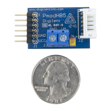 PMOD HB5: H-bridge Driver with Feedbacks Inputs