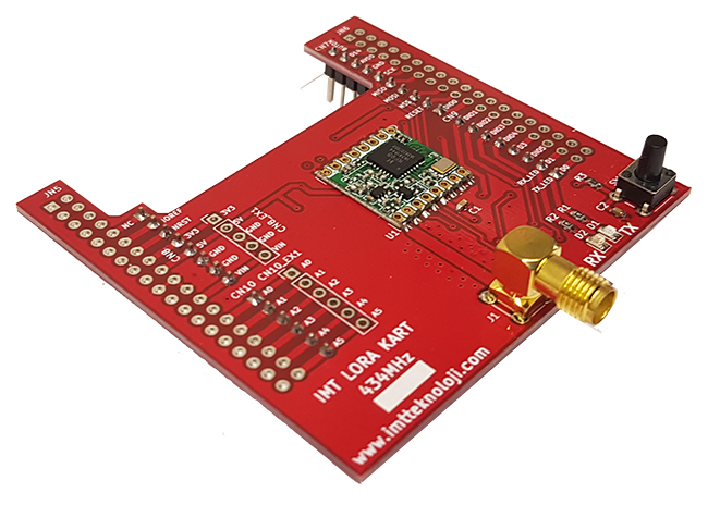 434MHz imt_LORA_v0 GELİŞTİRME KARTI(Arduino için)