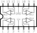 LM324N Op-Amp Entegresi