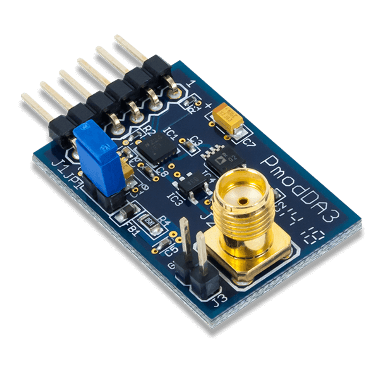 Pmod DA3: One 16-bit D/A Output