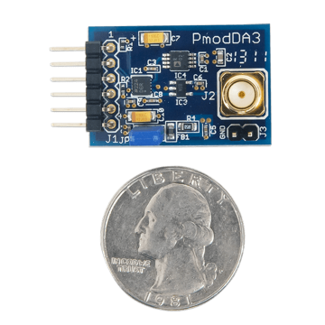 Pmod DA3: One 16-bit D/A Output