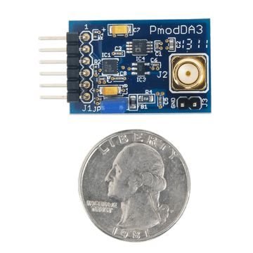 Pmod DA3: One 16-bit D/A Output
