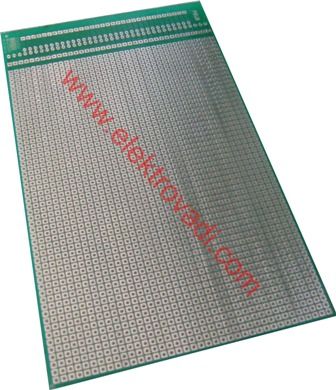 10x16cm Çift Yüzlü Delik İçi Kaplamalı Proto Board