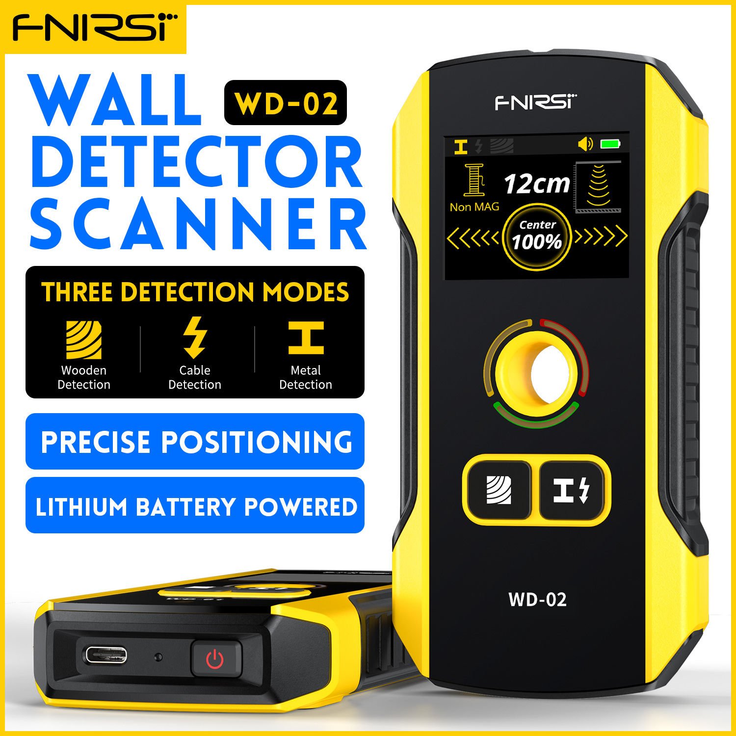 FNIRSI WD-02 Metal ve Duvar Dedektörü