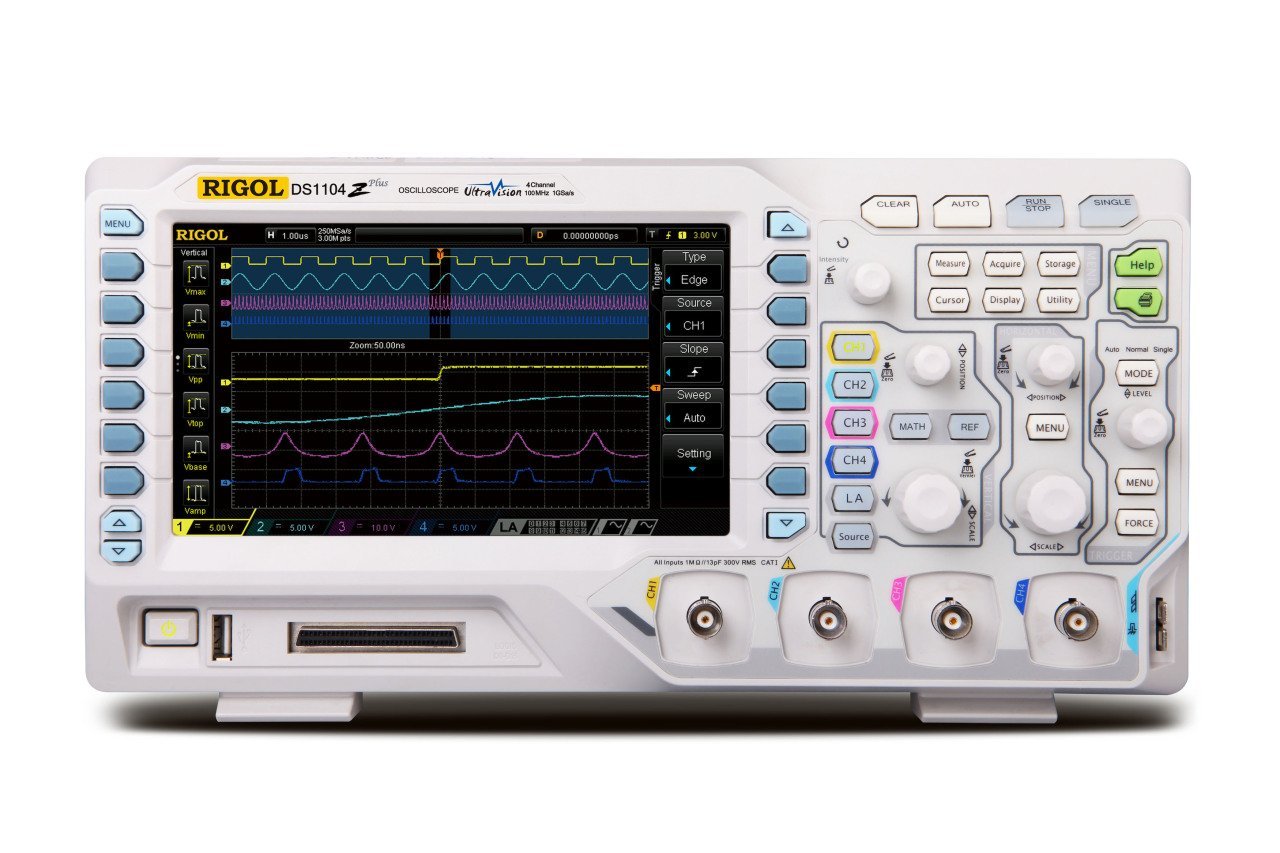Rigol DS1104Z-S Plus 100MHz 4CH 1GS/s Source