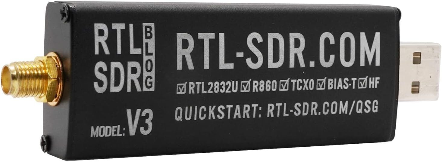 RTL-SDR Blog V3 RTL2832U Yazılım Tanımlı Radyo + Anten Seti