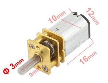 6V 1000RPM Mikro Redüktörlü DC Motor - Çizgi İzleyen Robot Motoru