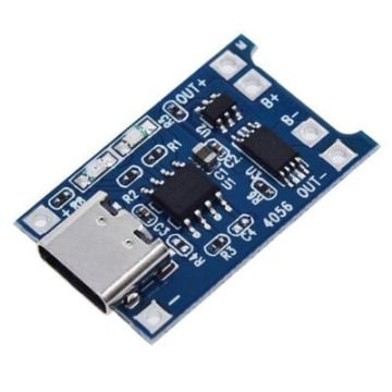TP4056 3,7V Şarj Devresi Type C - Korumalı Mod