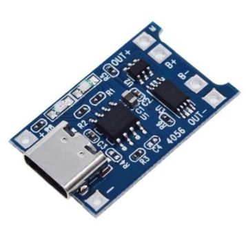 TP4056 3,7V Şarj Devresi Type C - Korumalı Mod