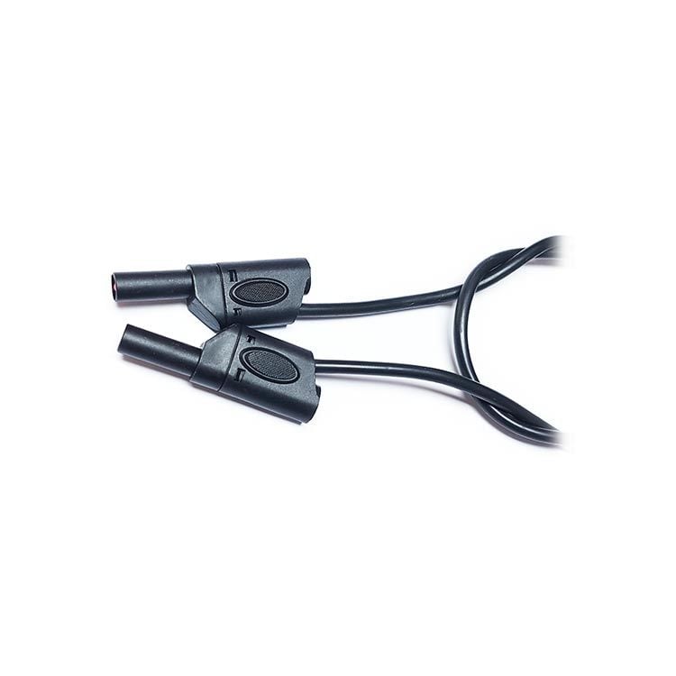 4mm Korumalı Born Test Kablosu 50cm Siyah