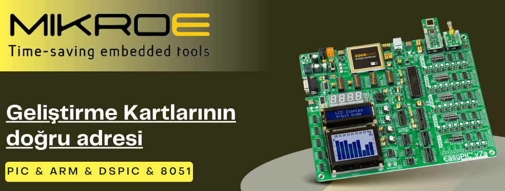 PIC Geliştirme Kartları elektrovadi.com'da!